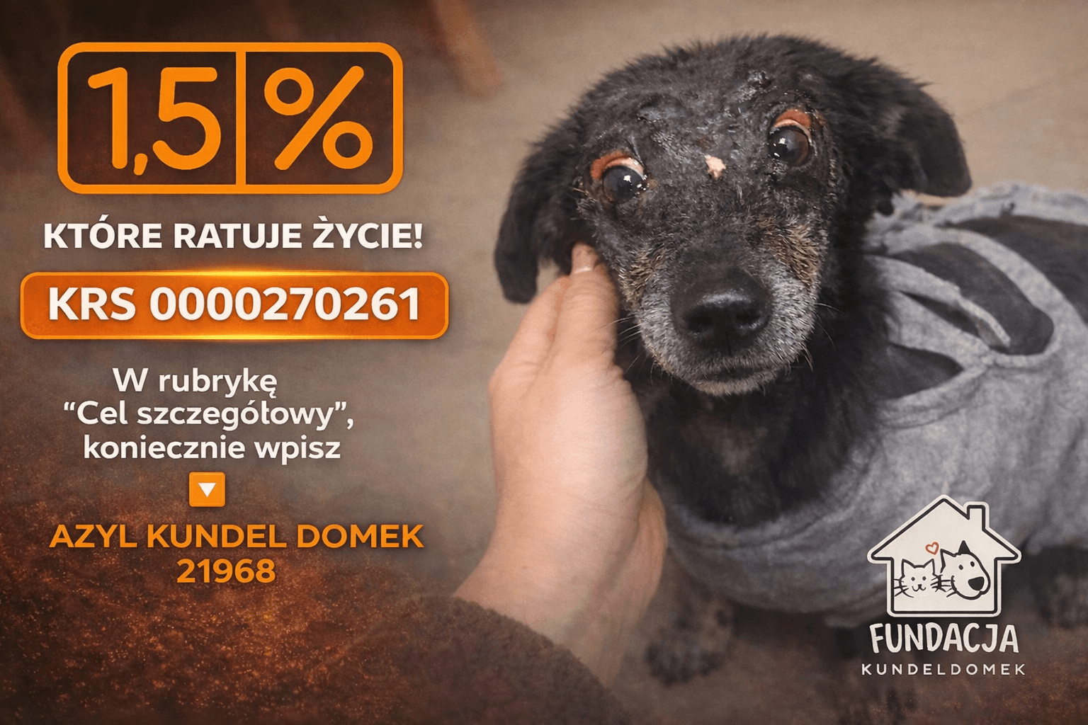 Jak przekazać 1,5% podatku - dane fundacji